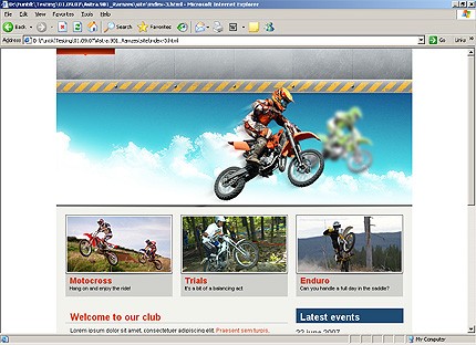 HTML HOMEPAGE SCREENSHOT