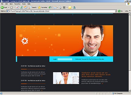 HTML HOMEPAGE SCREENSHOT