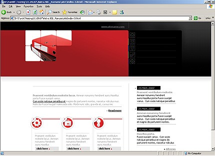 HTML HOMEPAGE SCREENSHOT