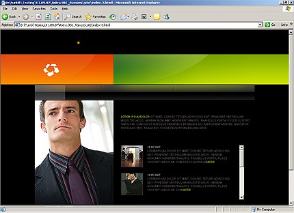 HTML HOMEPAGE SCREENSHOT