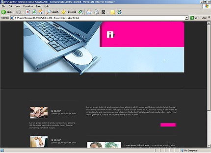 HTML HOMEPAGE SCREENSHOT