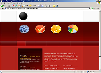 HTML HOMEPAGE SCREENSHOT