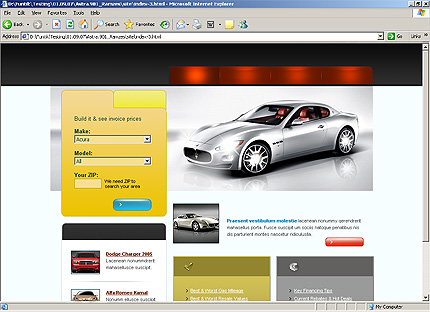 HTML HOMEPAGE SCREENSHOT