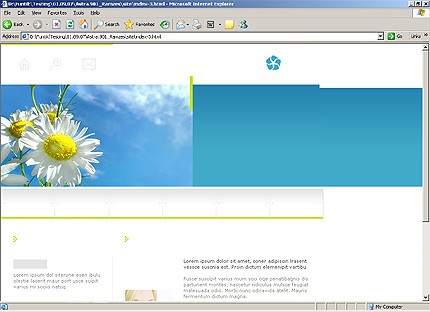 HTML HOMEPAGE SCREENSHOT