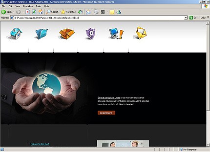 HTML HOMEPAGE SCREENSHOT