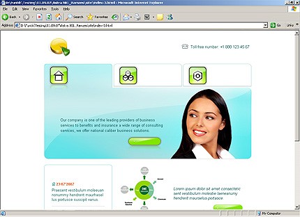 HTML HOMEPAGE SCREENSHOT