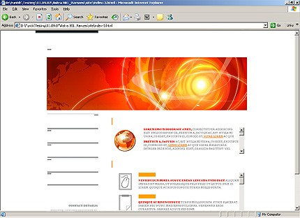 HTML HOMEPAGE SCREENSHOT