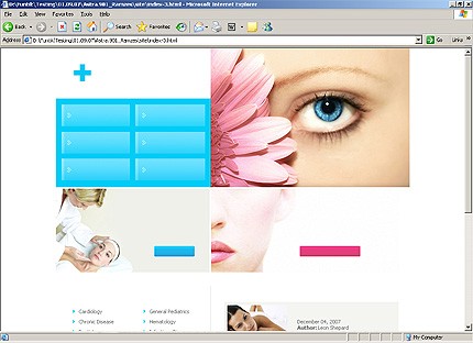 HTML HOMEPAGE SCREENSHOT