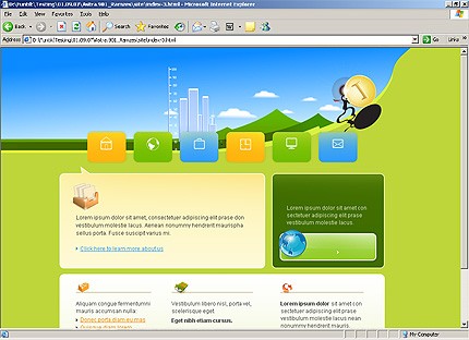 HTML HOMEPAGE SCREENSHOT