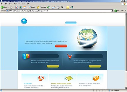 HTML HOMEPAGE SCREENSHOT