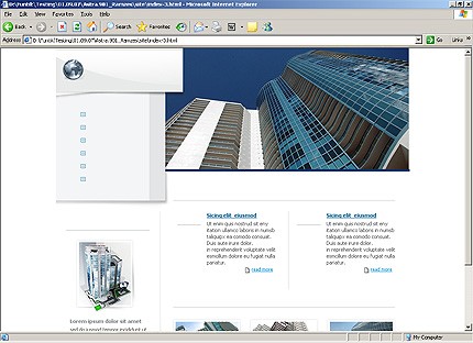 HTML HOMEPAGE SCREENSHOT