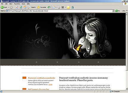 HTML HOMEPAGE SCREENSHOT