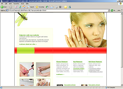 HTML HOMEPAGE SCREENSHOT