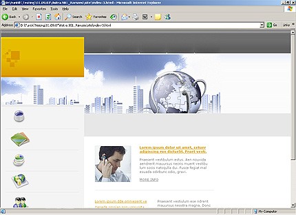 HTML HOMEPAGE SCREENSHOT