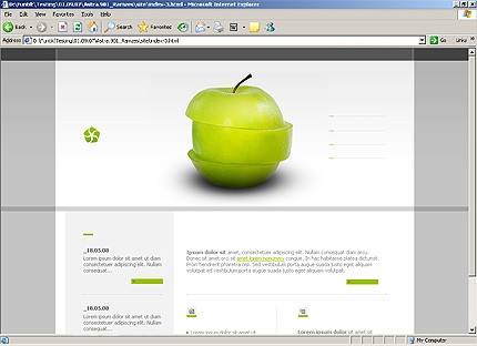 HTML HOMEPAGE SCREENSHOT