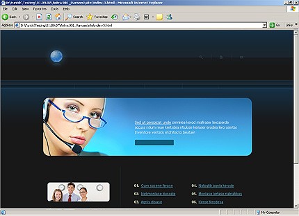 HTML HOMEPAGE SCREENSHOT