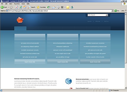 HTML HOMEPAGE SCREENSHOT