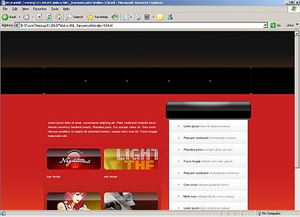 HTML HOMEPAGE SCREENSHOT