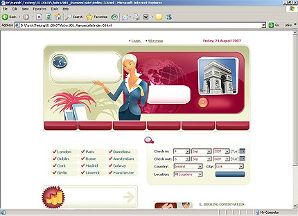 HTML HOMEPAGE SCREENSHOT