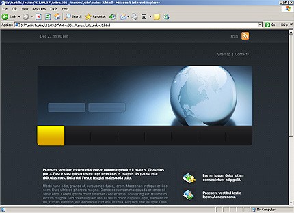 HTML HOMEPAGE SCREENSHOT