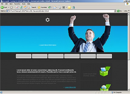 HTML HOMEPAGE SCREENSHOT