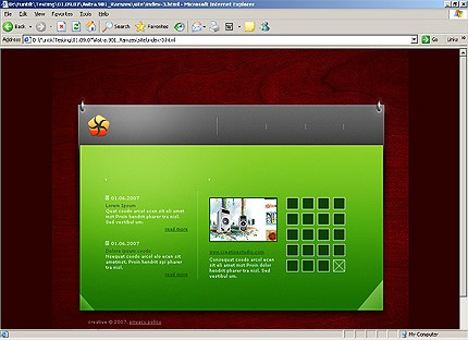 HTML HOMEPAGE SCREENSHOT