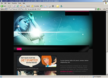 HTML HOMEPAGE SCREENSHOT