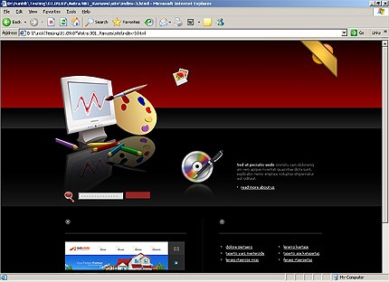 HTML HOMEPAGE SCREENSHOT