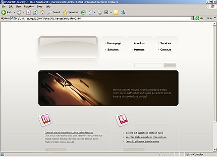 HTML HOMEPAGE SCREENSHOT