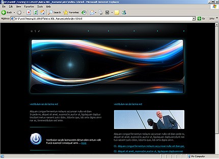 HTML HOMEPAGE SCREENSHOT