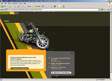 HTML HOMEPAGE SCREENSHOT