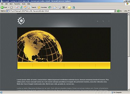 HTML HOMEPAGE SCREENSHOT