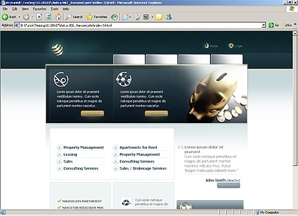 HTML HOMEPAGE SCREENSHOT