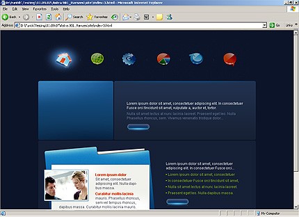 HTML HOMEPAGE SCREENSHOT