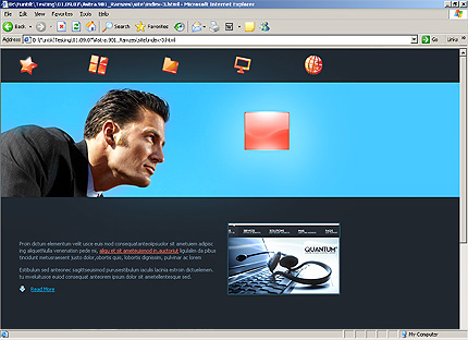 HTML HOMEPAGE SCREENSHOT