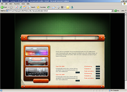 HTML HOMEPAGE SCREENSHOT