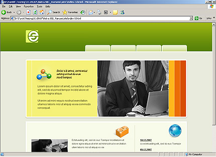 HTML HOMEPAGE SCREENSHOT