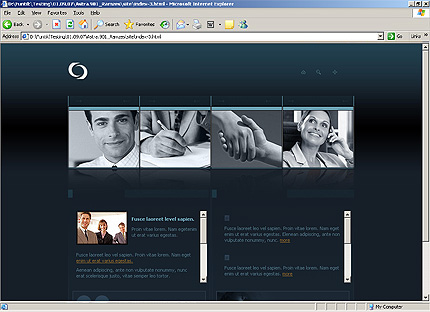 HTML HOMEPAGE SCREENSHOT