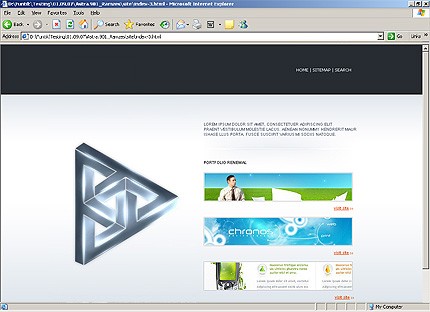 HTML HOMEPAGE SCREENSHOT