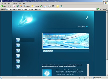 HTML HOMEPAGE SCREENSHOT