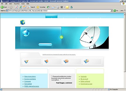 HTML HOMEPAGE SCREENSHOT