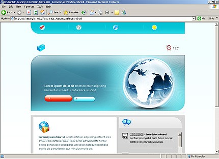 HTML HOMEPAGE SCREENSHOT