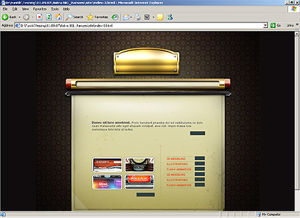 HTML HOMEPAGE SCREENSHOT