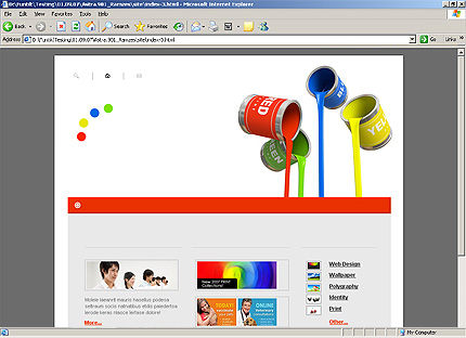 HTML HOMEPAGE SCREENSHOT