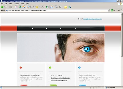 HTML HOMEPAGE SCREENSHOT