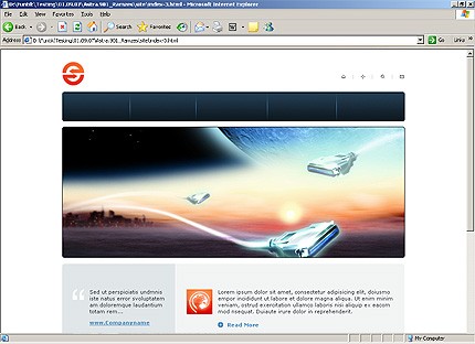 HTML HOMEPAGE SCREENSHOT