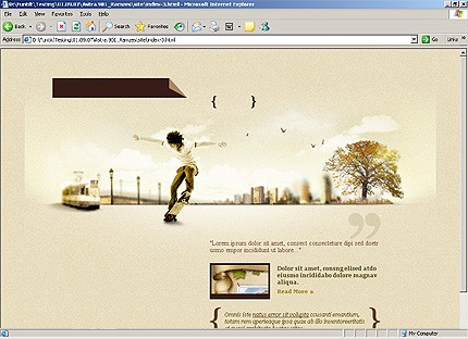 HTML HOMEPAGE SCREENSHOT