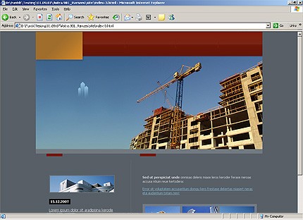 HTML HOMEPAGE SCREENSHOT