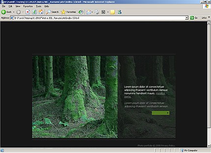 HTML HOMEPAGE SCREENSHOT