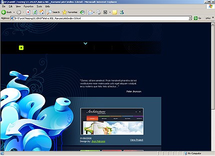 HTML HOMEPAGE SCREENSHOT